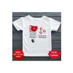 Türk Balası Kurt Olur Isim Yazılabilen Kişiye Özel Çocuk Tişörtü, 11 Yaş, Unisex, Beyaz