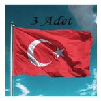 Turk Bayragi 3 Adet Rasel Turk Bayragi 70X105