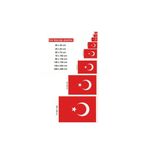 Türk Bayrağı 30x45 Cm Ebatında Kumaş Türk Bayrağı Al Bayrak 30x45 Bez Bayrak