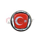 Türk Bayrağı Arma Bantlı (Dkş) (Çap 74)
