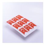Turk Bayragi Flama Temali Sticker, A5 2 Adet