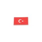 Türk Bayrağı Haritalı Kırmızı Tactical Peç