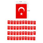 Türk Bayrağı ipli Küçük Boy (10 X 6 cm) - 1 Adet