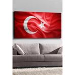 Türk Bayrağı Kanvas-canvas Tablo, 100 x 65