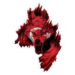 Türk Bayrağı Kurt Sticker Yapıştırma 18 Cm Ve 5cm 2 Adet