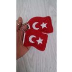 Türk Bayrağı Modeli Amigurumi Anahtarlık