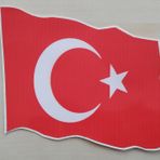 Türk Bayrağı Sticker 16,5x12cm Ay Yıldız Sticker - Türk Bayrağı Etiketi - Türk Bayrağı Çıkartması