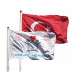 Türk Bayrağı ve Temiz Okul Bayrağı Raşel (2'li) 70x105