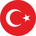 Türk Bayrağı Yuvarlak Arma 5x5 cm Oto Sticker Baskes - 1 - GTR