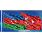 Türk Bayrağı+Azerbaycan Gönder Bayrağı 70X105CM