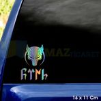 Türk Börü Göktürk Motosiklet Araba Hologram Oto Sticker Etiket Yapıştırma