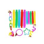 Türk City Fidget Pop Tubes 4 Farklı Renkli Set