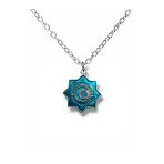 Türk Devletleri Teşkilatı Bayrağı Mavi Renk Kolye – Unisex Metal Takı