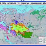 TÜRK DÜNYASI HARİTASI (Kaplamalı)