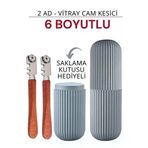 Turk Elmas Cam Kesici - Kalem Tipi Cam Kesici Cam Kesme Elması 2 Li Kutulu Vitrin