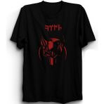Türk, Göktürk, Kurt Red Design %100 Pamuk Tişört - Siyah - 3XL