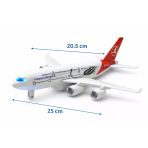 Türk Hava Yolları A330 Metal Gövdeli Uçak Büyük Boy 25 Cm Sesli Işıklı Çekbırak Oyuncak Uçak