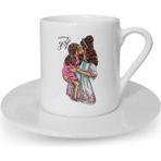 Türk Kahvesi Fincanı Anne Kız Çocuk Anneler Günü - 001-Renkli - 50 ml