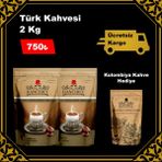 Türk Kahvesi Orta Kavrulmuş 1 Kg x2 Adet - 3 Adet