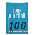 Türk Kültürü Aylık Dergi Sayı: 100 Şubat 1971 (İkinci El)