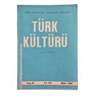 Türk Kültürü Aylık Dergi Sayı: 84 Yıl: Vıı Ekim 1969 (İkinci El)