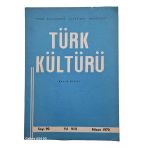 Türk Kültürü Aylık Dergi Sayı: 90 / Nisan 1970 (İkinci El)