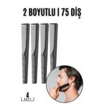 Turk Sakal Bıyık Saç Tarağı 4 Lü Set Jess Design Vitrin