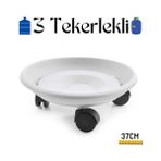 Turk Tekerlekli Damacana ve Tüp Altlığı Beyaz