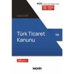 Türk Ticaret Kanunu (Cep Kitabı) Seçkin Yayıncılık (Yayına Hazırlayan) 47. Baskı, Ocak 2026