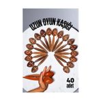 Turk Uzun Oyun Kaşığı Halk Oyunu Kaşığı - Kına Kaşığı Uzun Saplı Zeybek Oyun Kaşığı 40 Adet