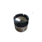 TURKAFONE 4'lü Cam Üstü Metal Kokusuz Küllük 425 Cc Desenli.