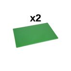Türkay 2'li Türkay 60x40x4 cm Polietilen Kesme Tahtası Kesim Levhası 4795
