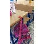 Türkay Okul Sıra Askısı 4 Adet Karışık Renk Plastik Malzeme ile Kullanışlı Çanta Askısı - Mavi
