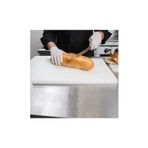 TÜRKAY POLİETİLEN Kesme Tahtası Polietilen 40x30x2 Cm Unlu Mamul Beyaz Kesim Levhası