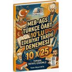 Türkçe FM ÖABT MEB-AGS Türkçe Öğretmenliği Edebiyat Tarihi 10x25 Deneme Çözümlü