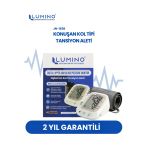 Türkçe Konuşan Tansiyon Aleti - Pil Dahil & Type-C Girişli - Aritmi Takibi - Büyük Ekran