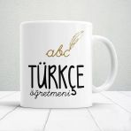 Türkçe Öğretmenlerine Özel Öğretmenler Günü Hediyelik Baskılı Kupa