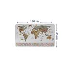 Türkçe Ülke Bayrak lı Eğitici Başkent Detaylı Atlası Dünya Haritası Duvar Sticker-85x130-3862 Dropçek eticaretdrpharitastcker-3862