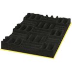 Türkeli Ses Yalıtımı Akustik Labirent Sünger Yanmaz Yapışkanlı 30MM 60 Dns 50X50 - 100x100 cm - Siyah