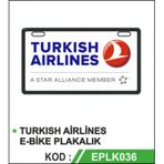 TURKISH AİRLİNES E-BİKE PLAKALIK