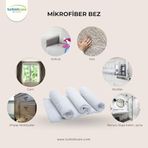 Turkishcare 3’lü Ithal Mikrofiber Sihirli Bez Seti Cam Mutfak Ve Oto Temizlik Bezi