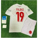 Türkiye 2024 Kenan Yıldız Iç Saha Çocuk Forması 4'lü Set (Euro 2024 Patch) Beyaz - 6 - 7 Yaş