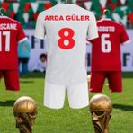 Türkiye Arda Güler Milli Takım 2026 Beyaz Fifa Dünya Kupası Çocuk Forması