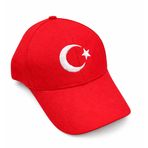 Türkiye Atatürk Sembollü Çocuk 6-12 Yaş Kep Şapka (Kırmızı03)