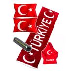 Türkiye Baskılı Torpido Koruma Örtüsü, Vites Poları, Numaratör Ve Boyun Yastığı