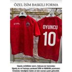 Türkiye Bozkurt Özel Isim Baskılı Forma (Detaylar Görsel Üstünde Yazıyor) - XL - 01-Kırmızı