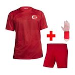 Türkiye Euro 2024 Isimsiz Beyaz Çocuk Forması 4'lü Set (Red) - 6 - 7 Yaş - Kırmızı