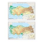 Türkiye Fiziki Haritası-Yazılabilir Silinebilir-Ankara Yayıncılık