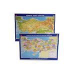 Türkiye Haritası Çift Taraflı Fiziki Ve Siyasi 70x100 TYC7B2E7C431B6204497AC600