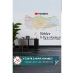 Turkiye İl Ve Ilce Haritasi, Yapiskansiz Kendiliginden Tutunan Statik Sihirli Akilli Kagit, Harita